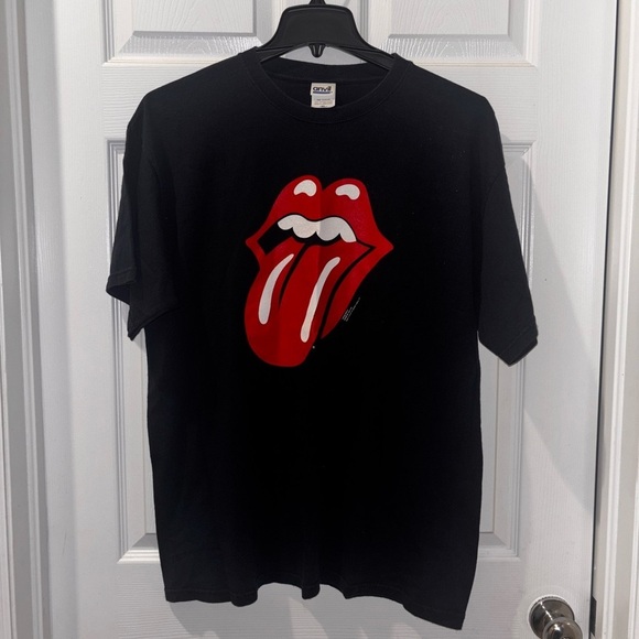 Anvil Other - VINTAGE Rolling Stones Classic Tongue black concert band t-shirt SZ XL​​​